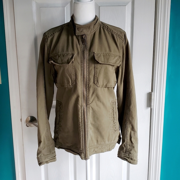 Fossil Army Green Utility Jacket Small EUC - Picture 7 of 13